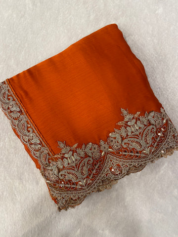Designer cocktail saree