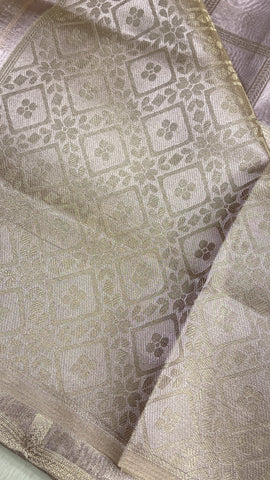 Tissue Organza Silk saree (Lilac)