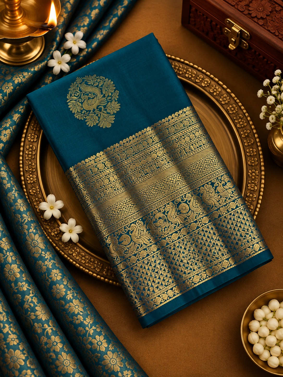 Premium Semi Kanjeevaram Silk Saree - 902182