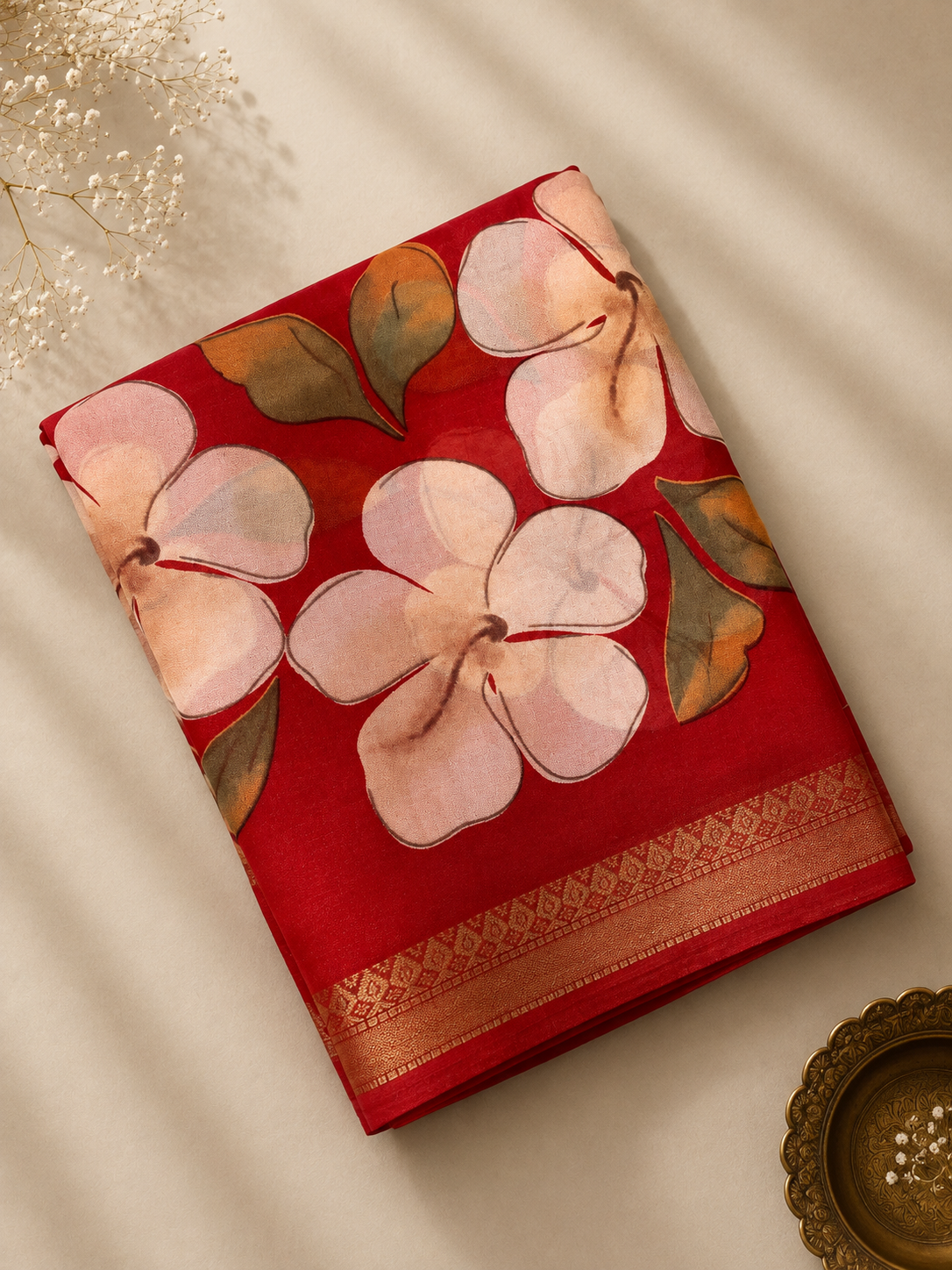 Premium Crepe Dola Silk Saree