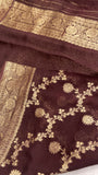 Premium Crepe Georgette Saree (Dark)