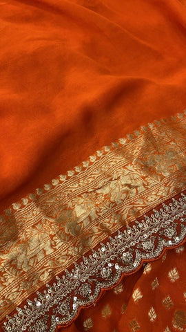 Pure Chinnon Saree