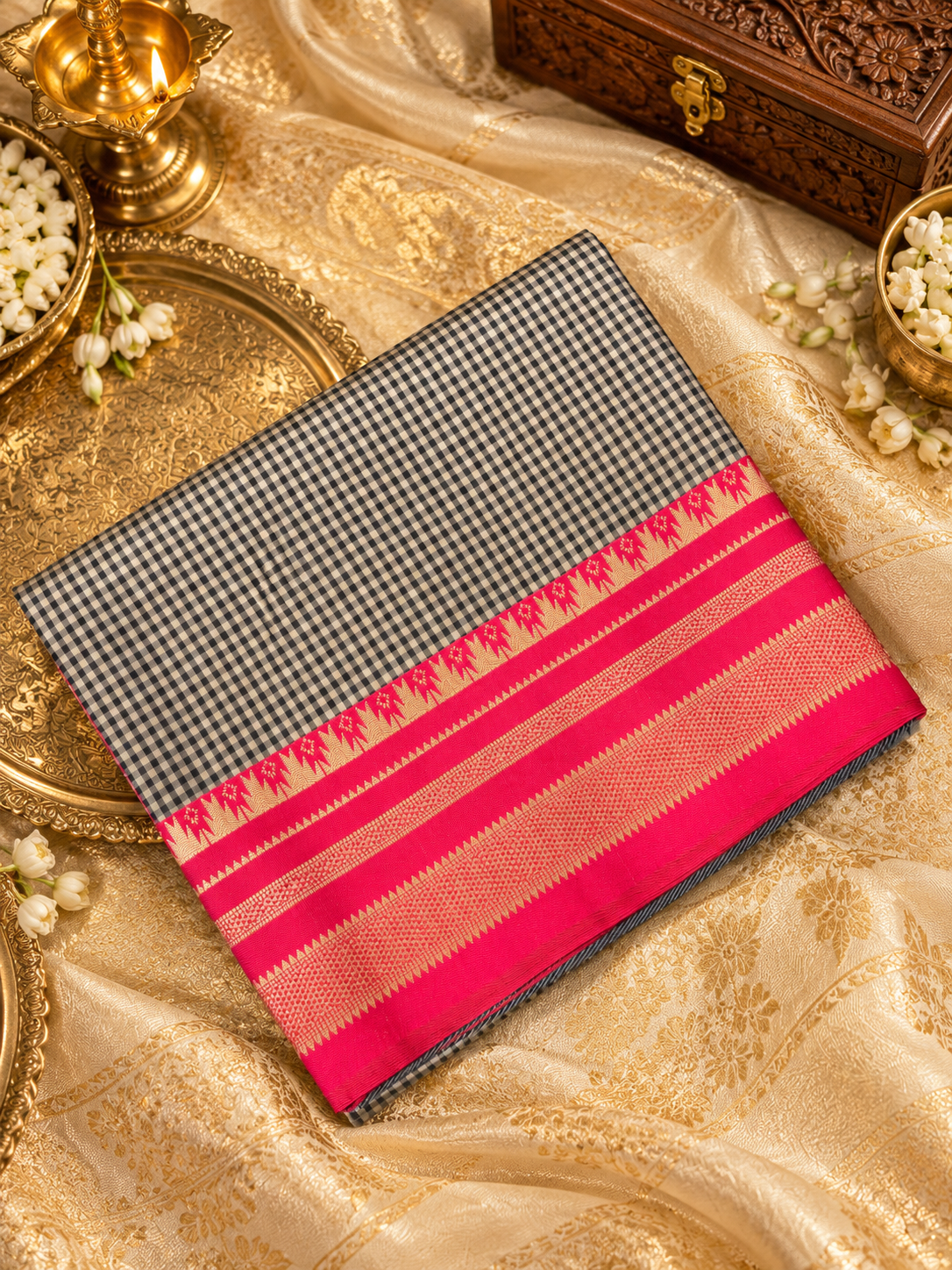 Premium Semi Kanjeevaram Silk Saree -902903