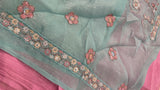 Premium Crush Organza Saree🌸 - 902343