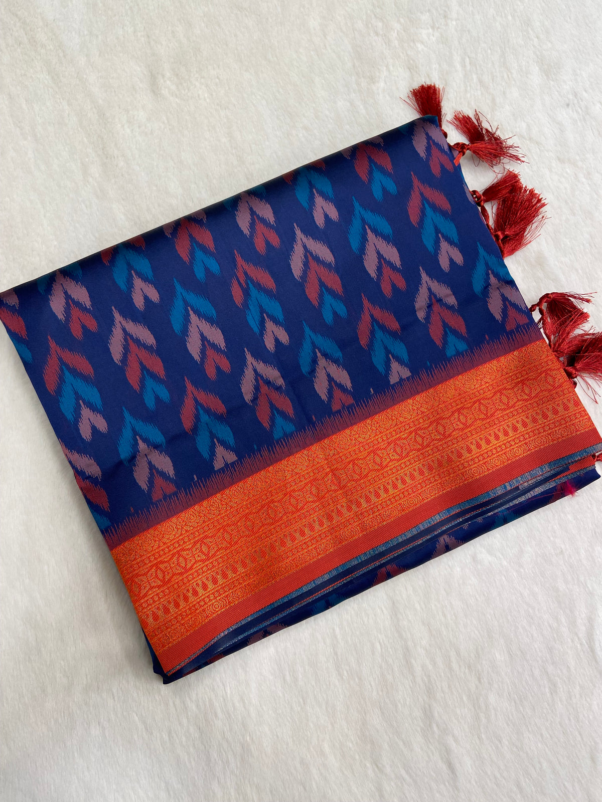 Pochampally Design Semi Silk Saree