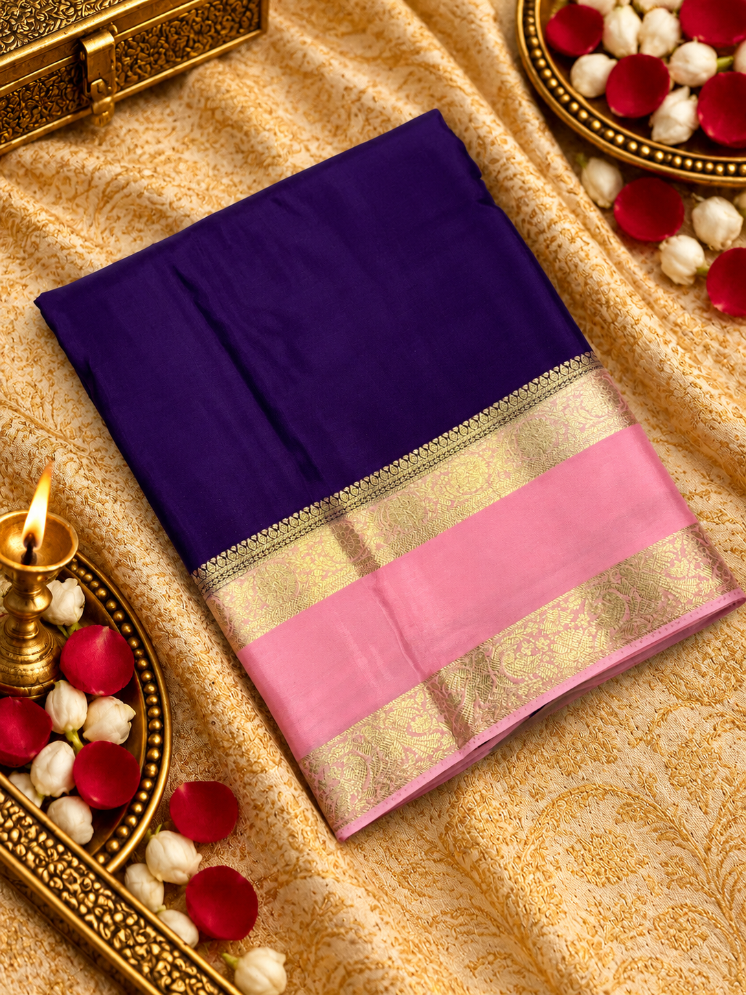 Pure Mix Crepe Mysore Silke Saree - 902772