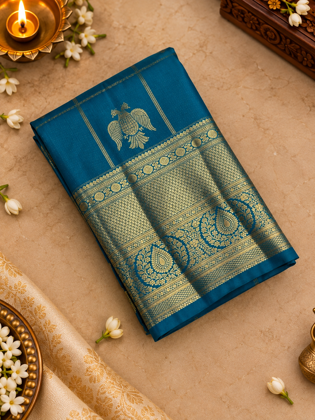 Premium Semi Kanchipuram Silk Saree-RF1208