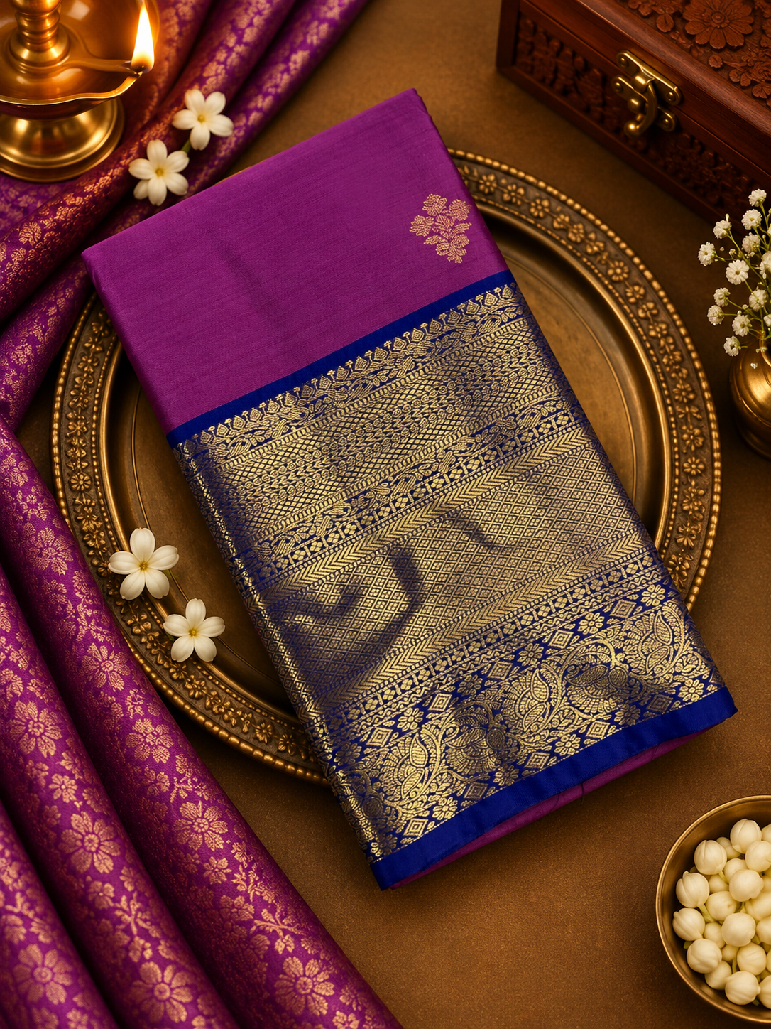 Premium Semi Kanjeevaram Silk Saree - 902182