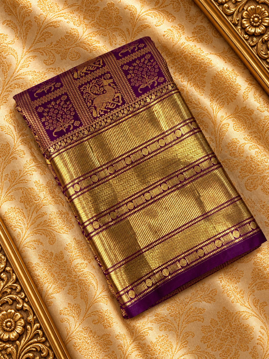 Premium Bridal Semi Kanchipuram Silk Saree - 902785