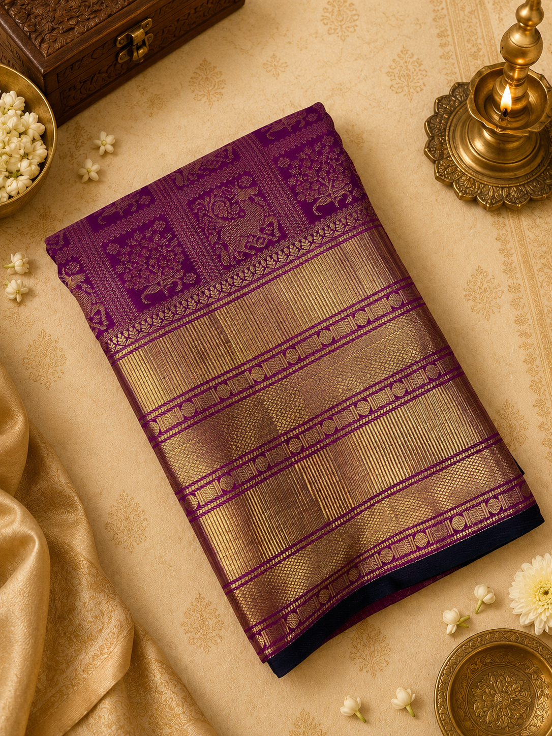 Premium Semi Kanchipuram Silk Saree