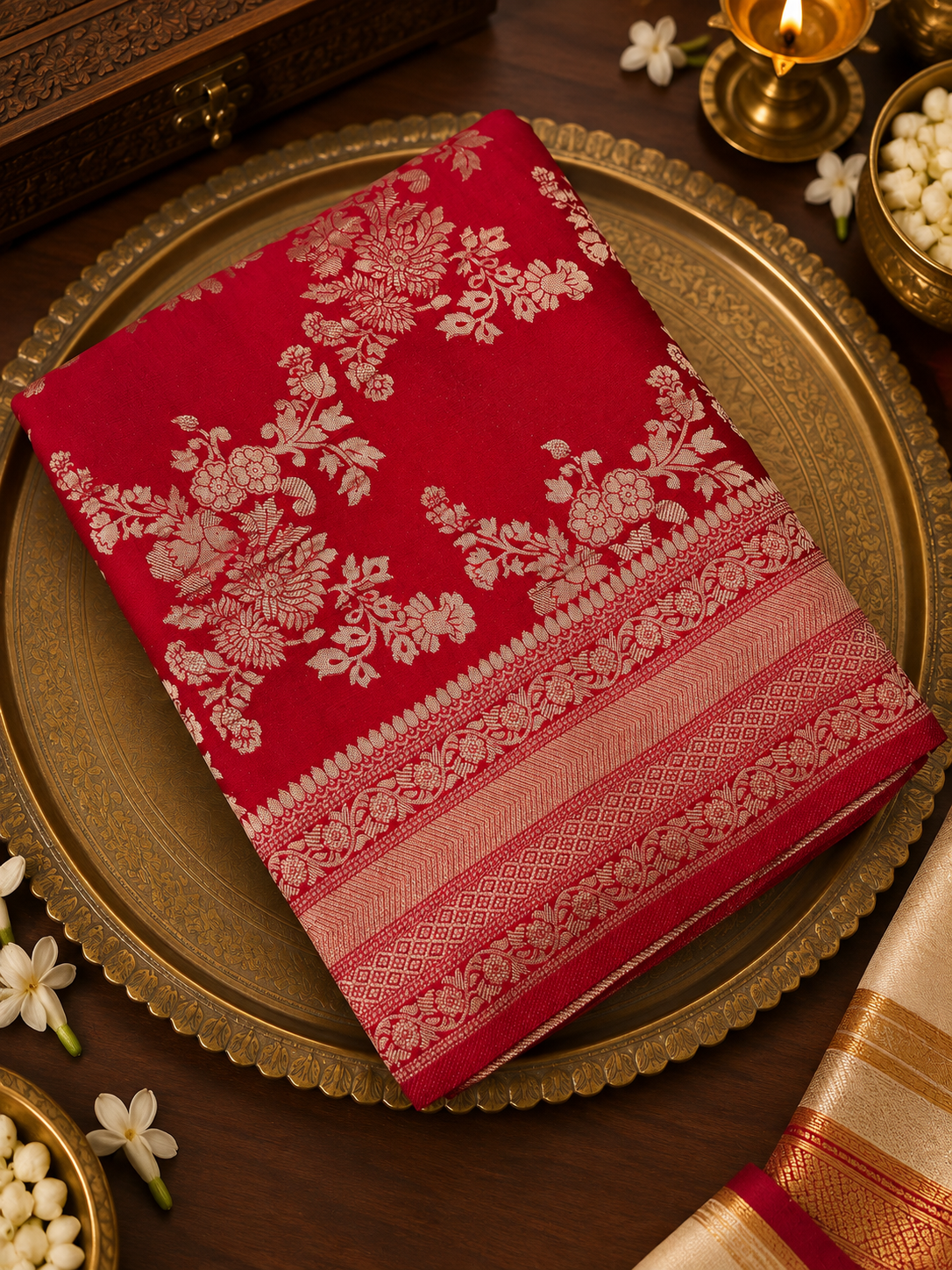 Premium Crush Georgette Saree