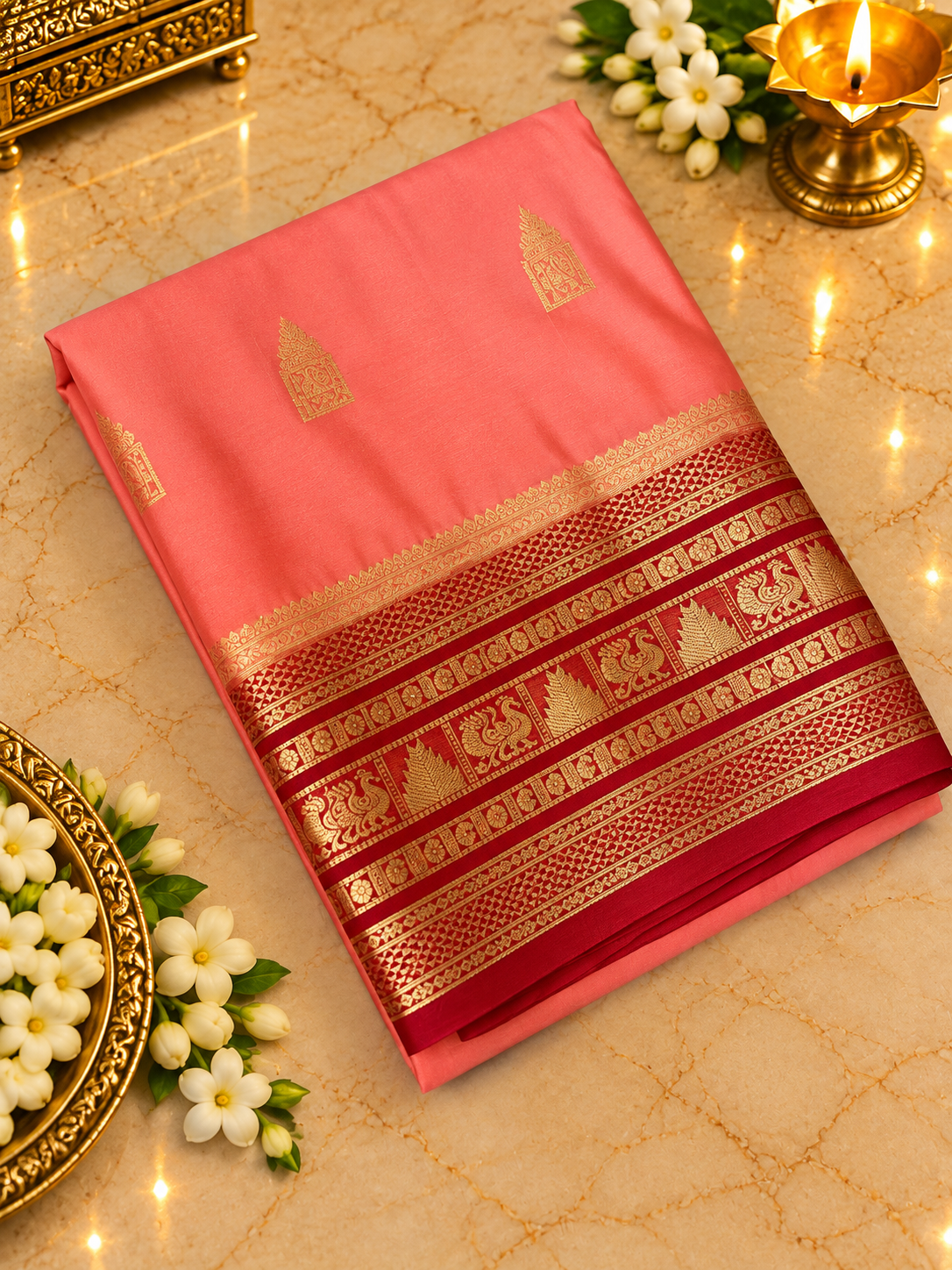 Premium Semi Mysore Silk Saree - 902557