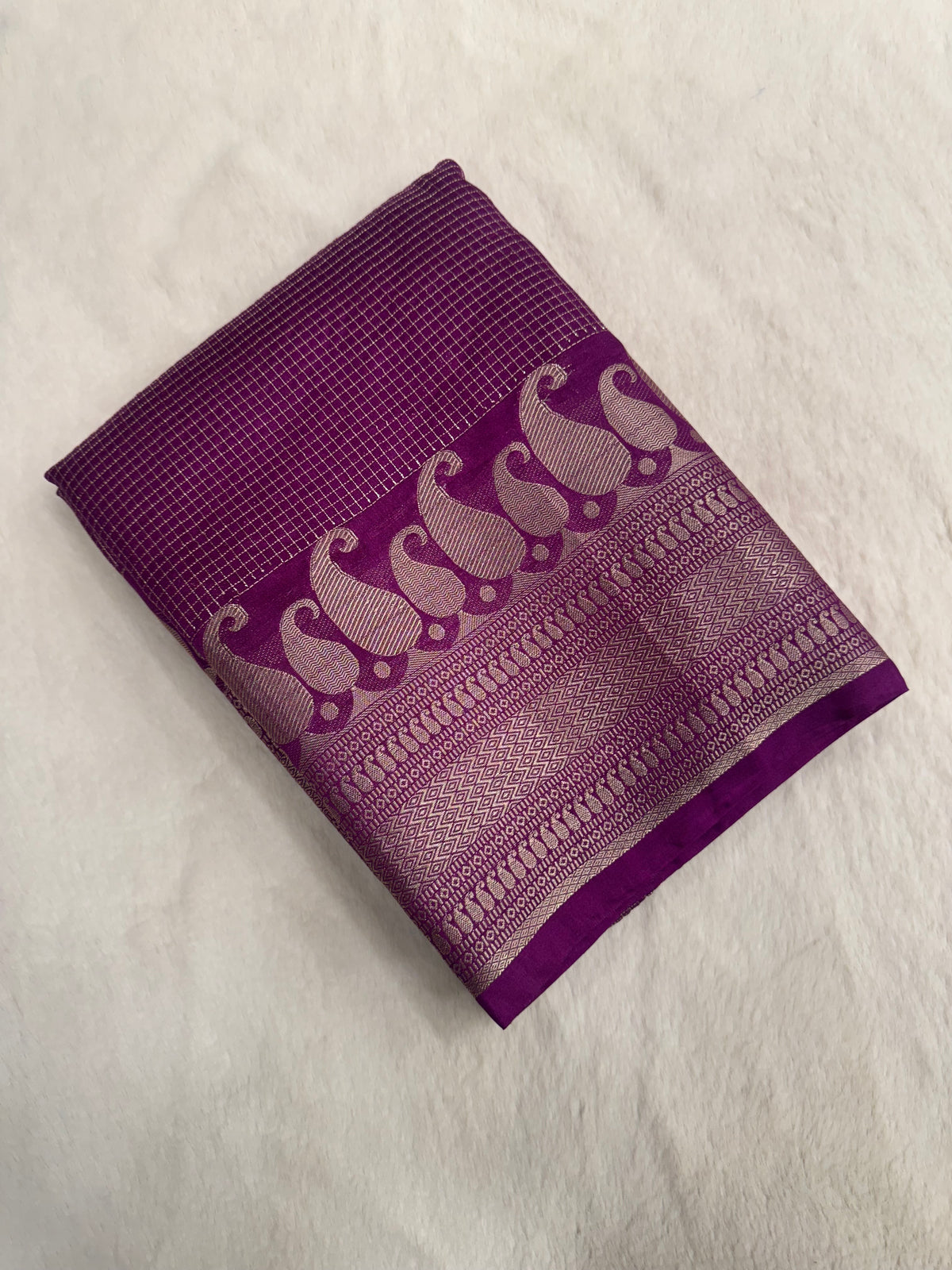 Butter crepe silk saree (Wine)