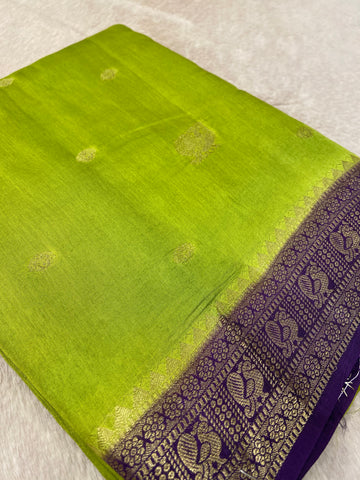 Premium Viscose Crepe Saree💚✨