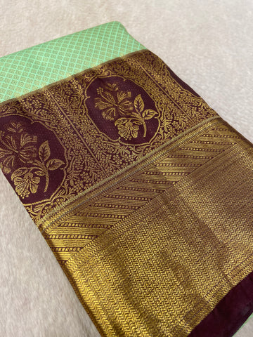 Premium Bridal Semi Kanchipuram Silk Saree
