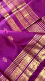 Pure 1G gold zari handloom Kanjeevaram Silk Saree- Silk mark certified- PS2400