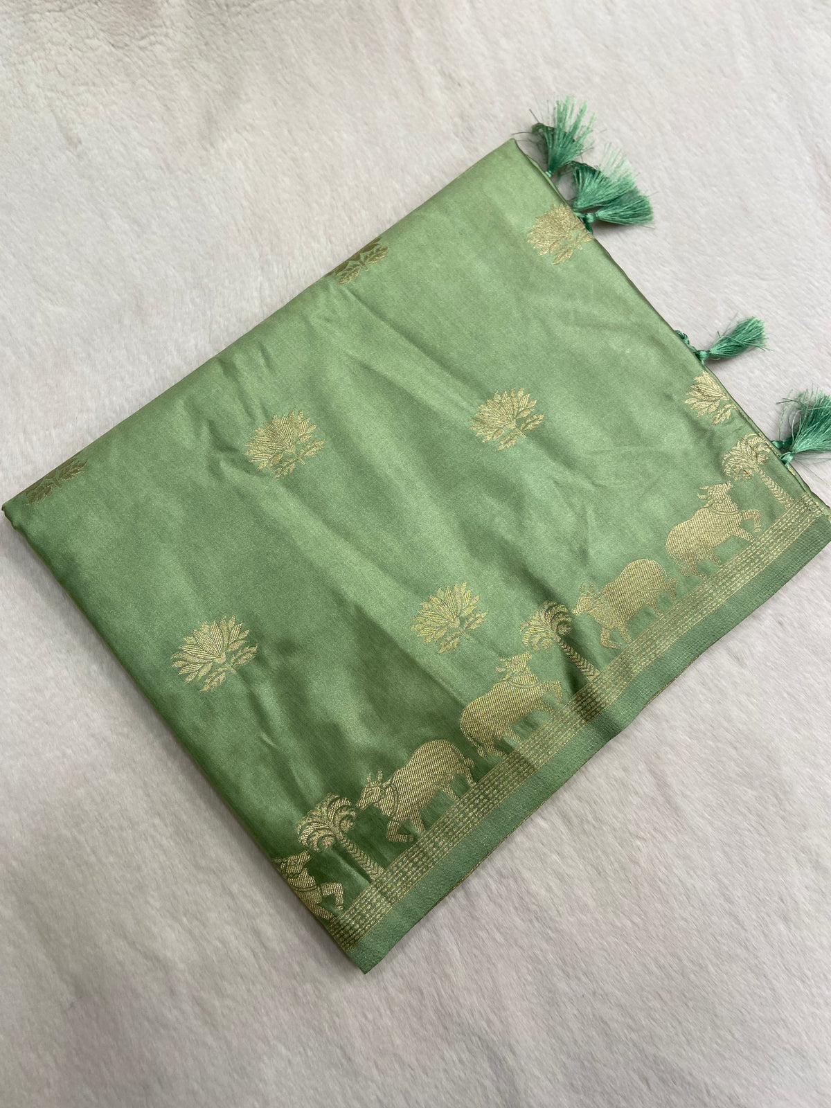 Premium Crepe Satin Silk Saree