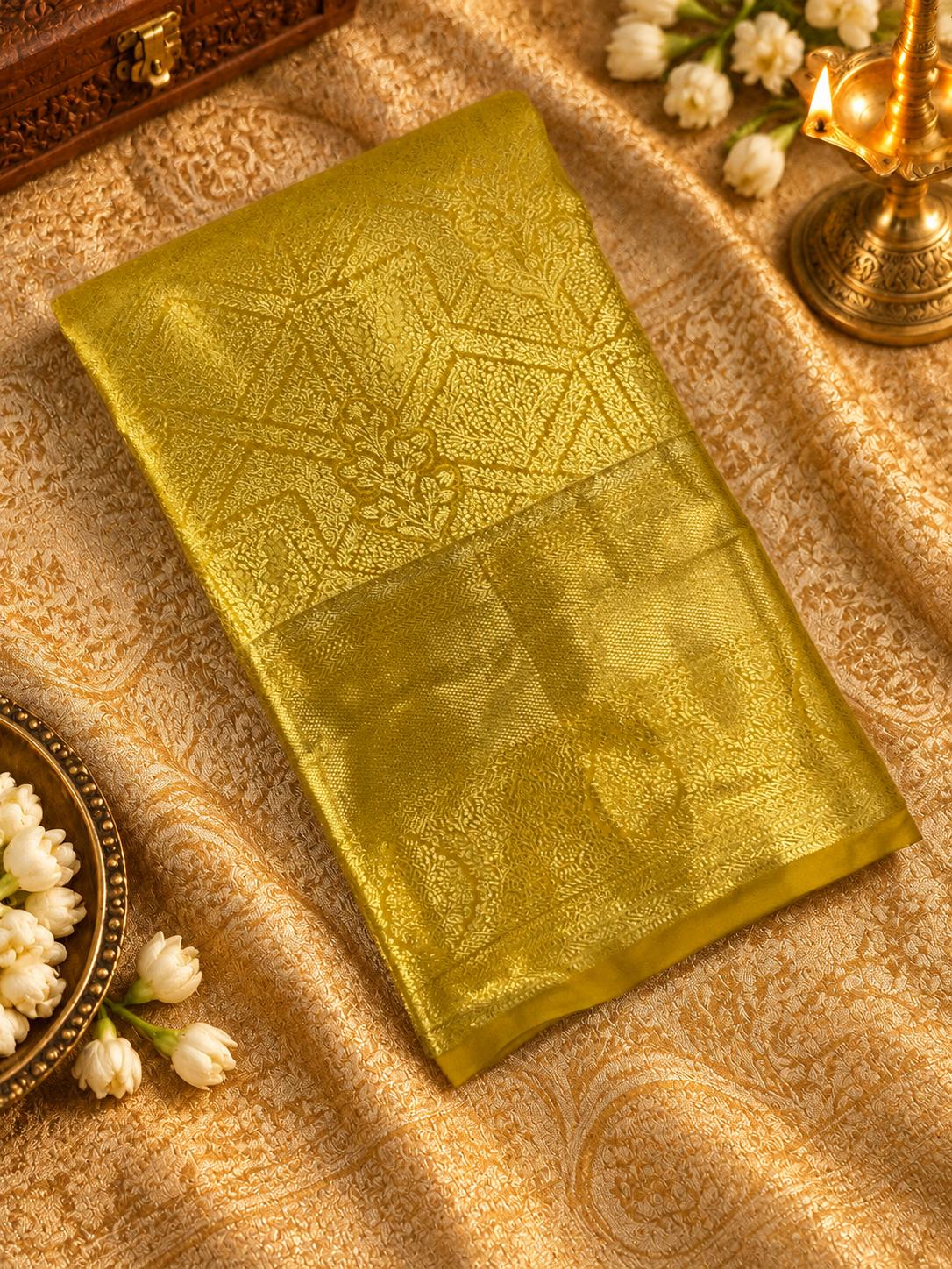 Bridal Semi Tissue Silk Saree - 902291