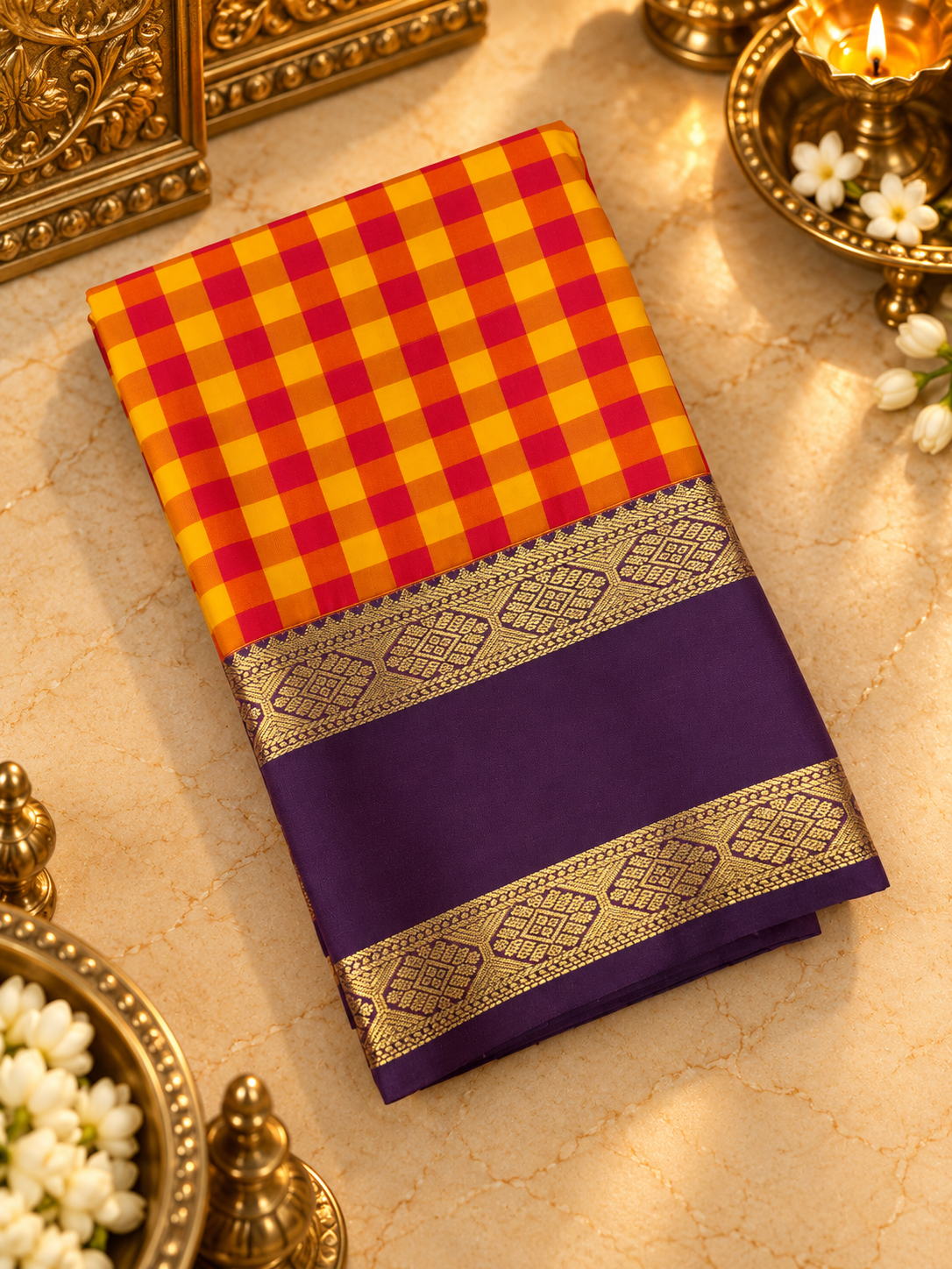 Premium Mini Kanchi Silk Saree- RF1359