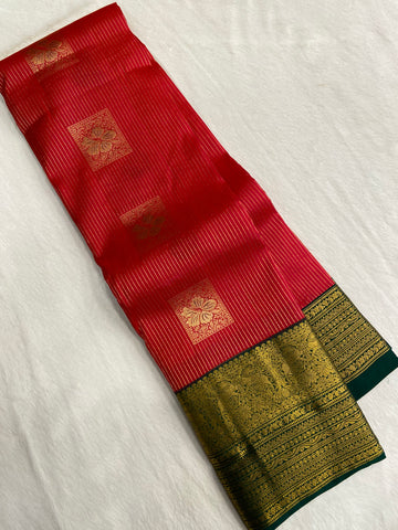 Pure Kanjeevaram silk mark certified saree