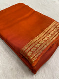 Premium semi mysore crepe silk saree