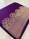 Pure Crepe Satin Silk Saree