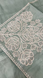 Premium Soft Organza Saree With Embroidery