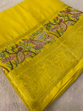 Premium Crepe Mysore Silk Saree With Embroidery - 902533