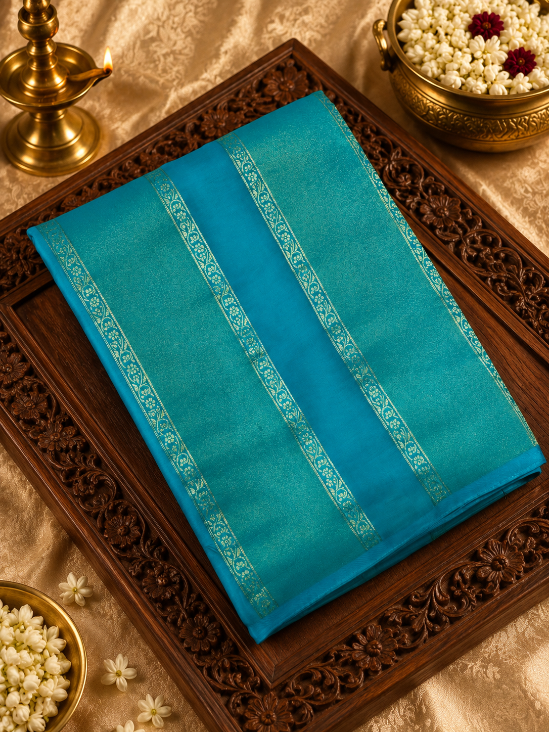 Pure Chinnon Saree✨