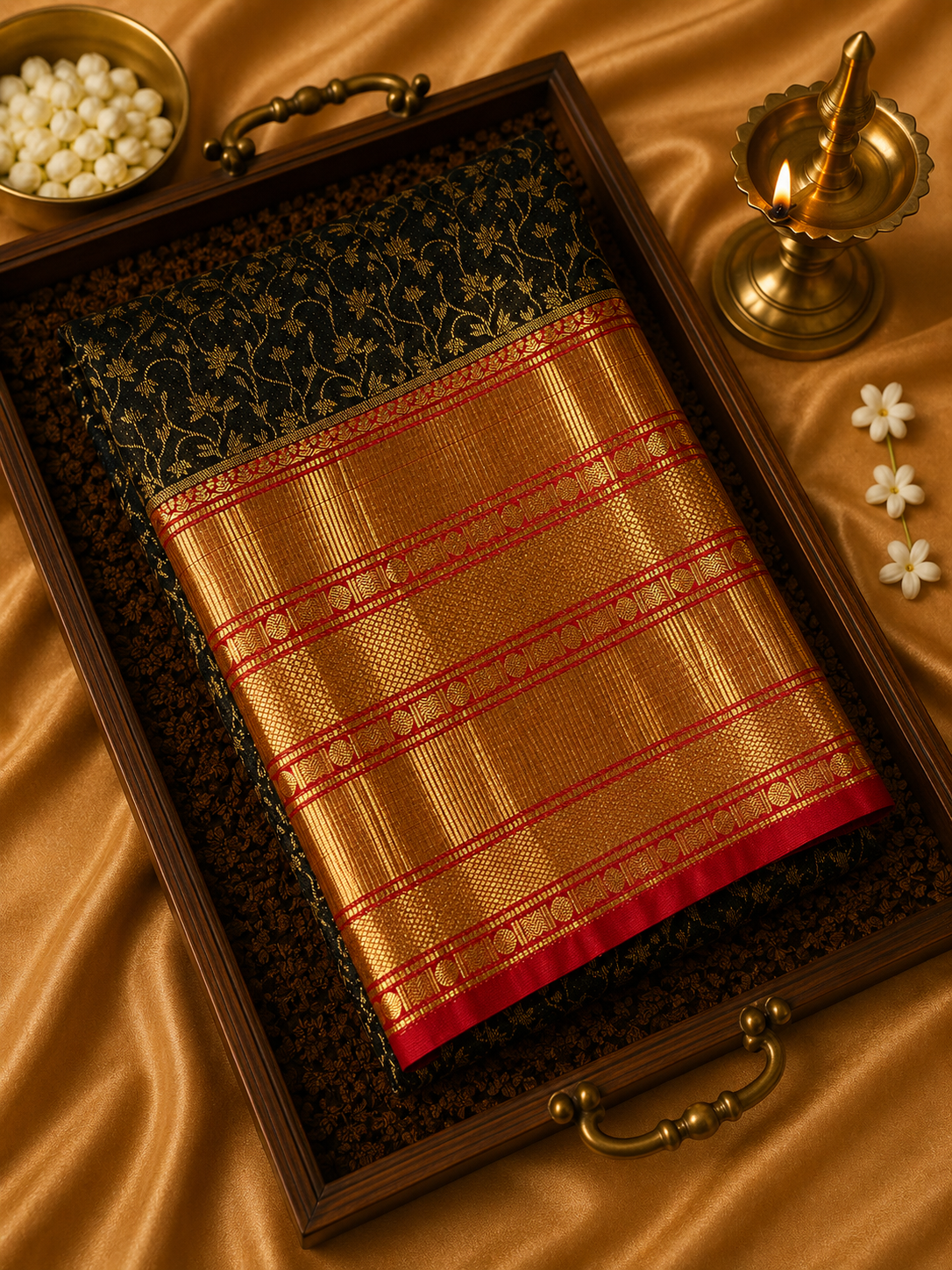 Premium Bridal Semi Kanchipuram Silk Saree