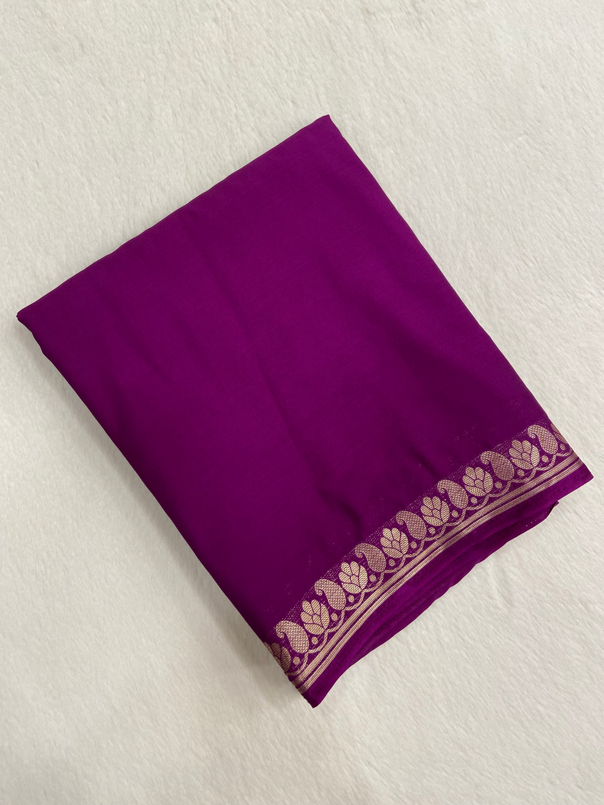 Semi Mysore Silk Saree💜