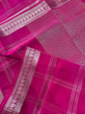 Pure Mix Mysore Crepe Silk Saree- Reddish pink