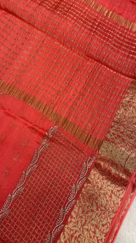 Premium wrinkle crepe silk saree