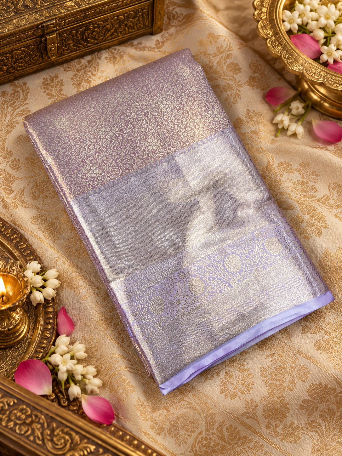 Premium Bridal Semi Kanchipuram Silk Saree - 901998