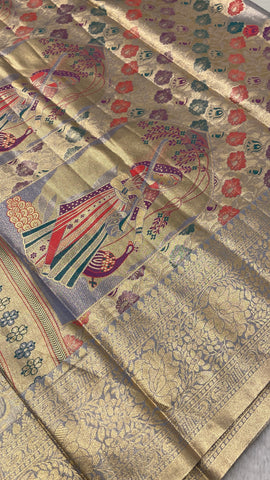 Bridal Semi Tissue Silk Saree