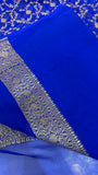 Pure crepe khaddi Banarasi saree- Silk mark certified- GS