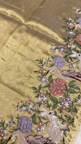 Premium Soft Tissue Organza Saree