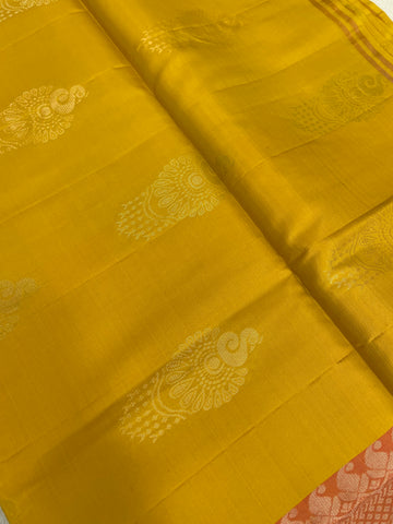 Half Mix Kanjeevaram Soft Silk Saree