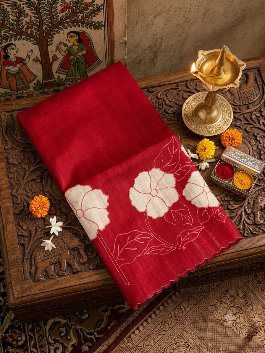 Premium Butter Silk Saree - 902523