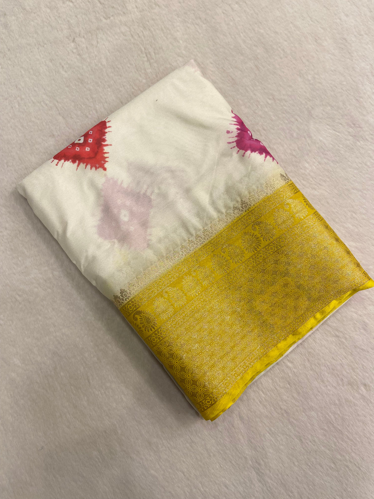 Premium Crepe Bandhini Saree