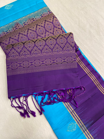 Pure Zari handloom Kanjeevaram silk mark certified saree