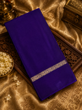 Pure Mix Mysore Crepe Silk Saree- Purple