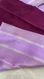 Pure Chinnon Saree- 902217 Lilac