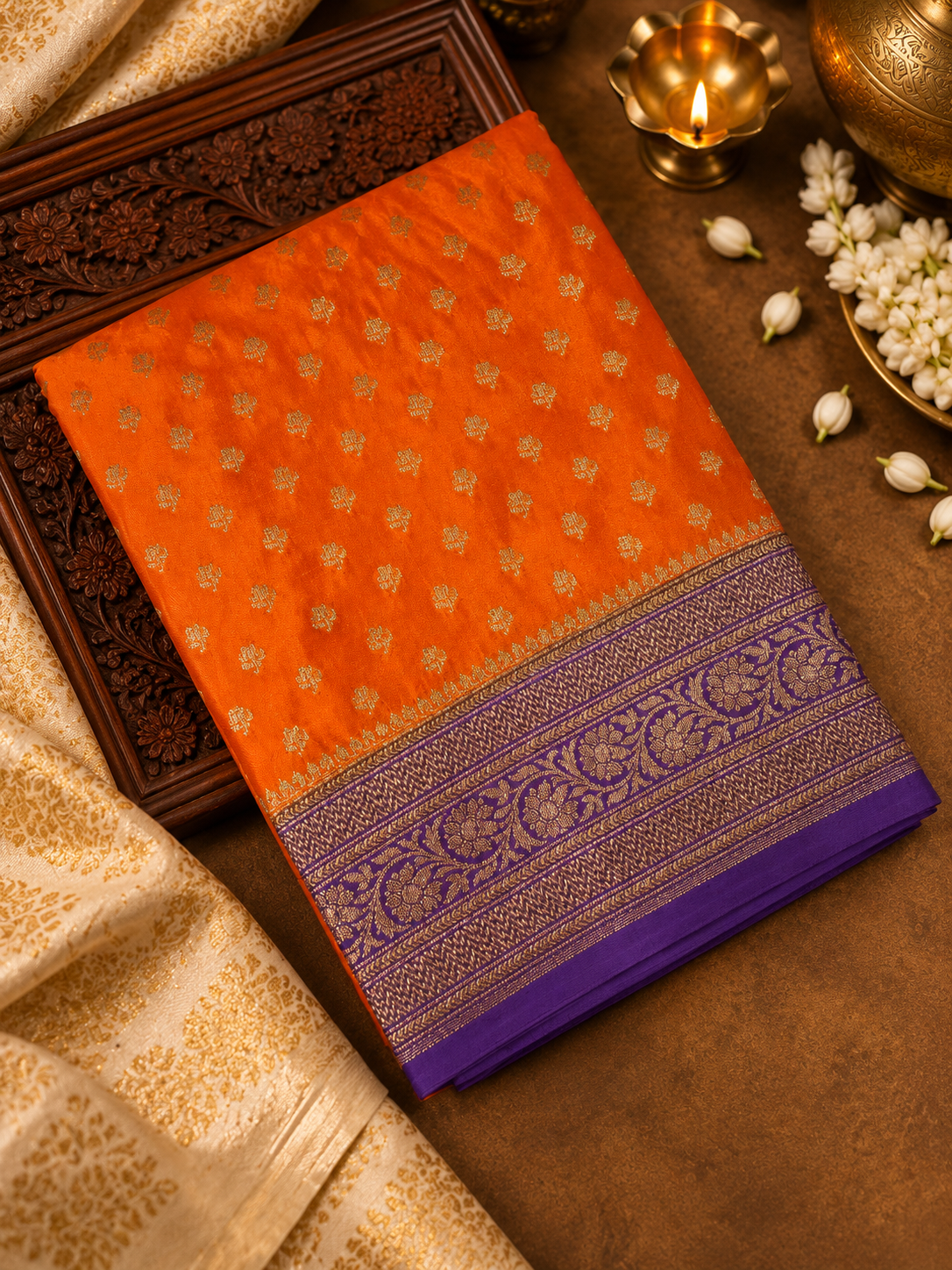 Premium Crepe Silk Saree - 902521
