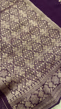 Premium Crepe Georgette Saree 💜