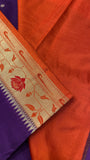 Premium Russian Silk Saree With Paithani Border