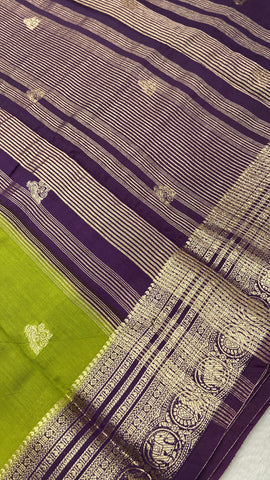 Premium Semi Chanderi Saree💚- 900909