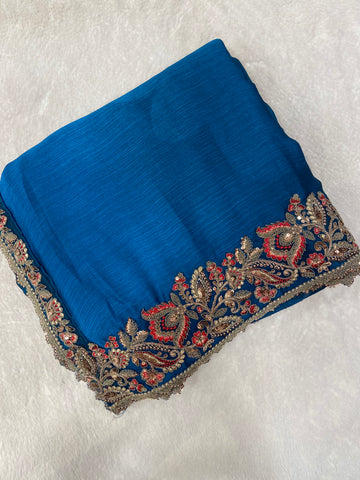 Designer cocktail saree