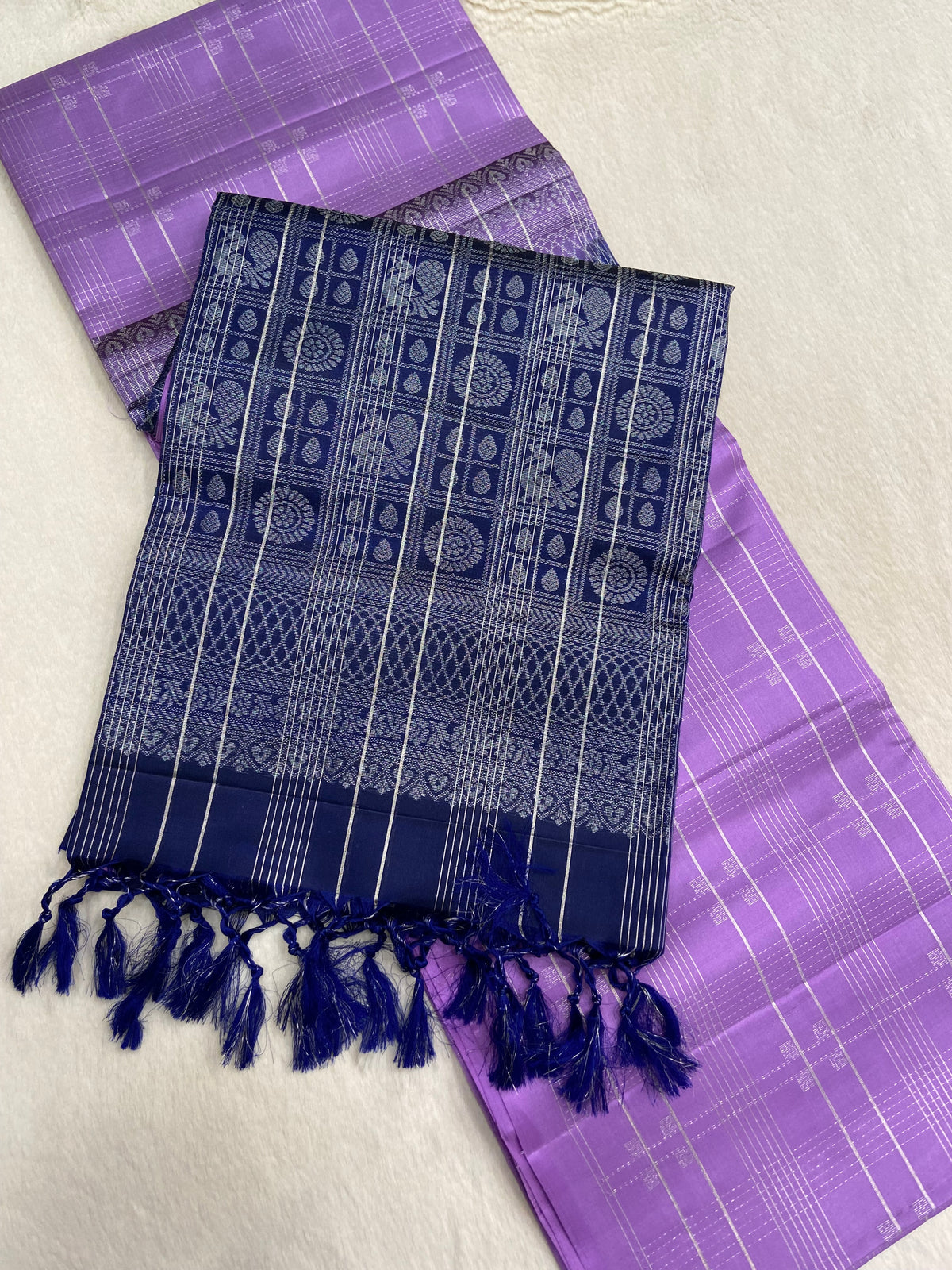 Pure Handloom Kanjeevaram Soft Silk Mark Certified Saree