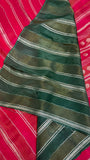 Pure Chinnon crepe Saree- 902563 Reddish pink